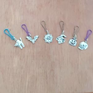 Halloween Zipper Pulls set of 6